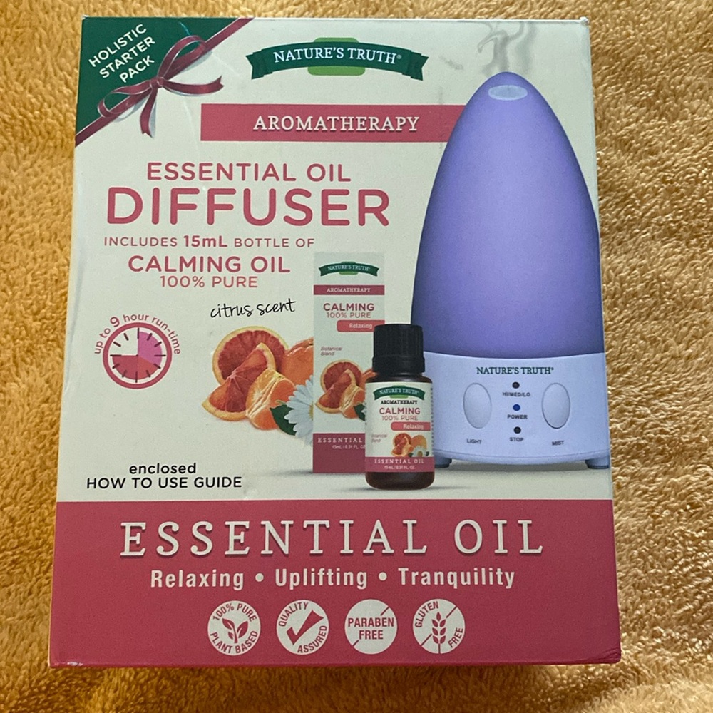 Natures Truth Aromatherapy Essential
Oil Diffuser- Never Used